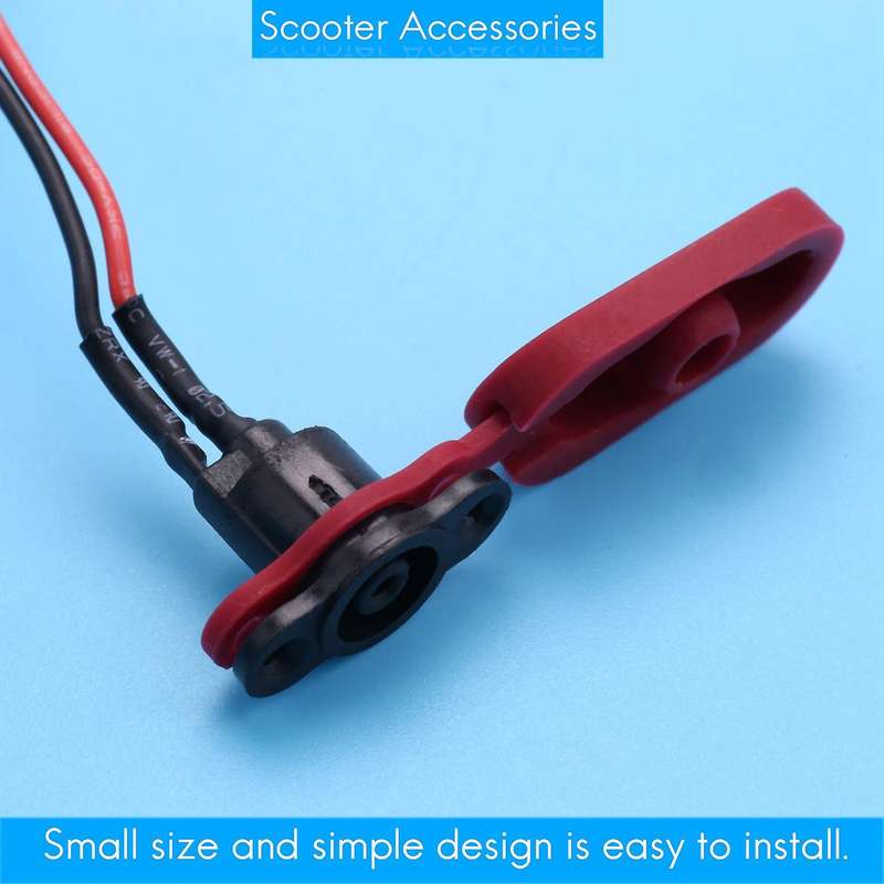 for Xiaomi Mijia M365 Electric Scooter Charging Hole Cover with Charging Cable Charging Port Plasti