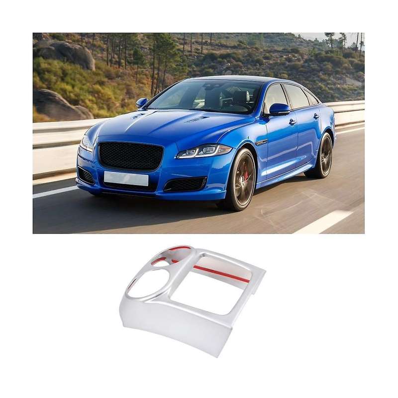 for Xj 2010-2019 Car Rear Air Conditioning Outlet Protective Cover Sticker Rear Anti-kick Panel Acc