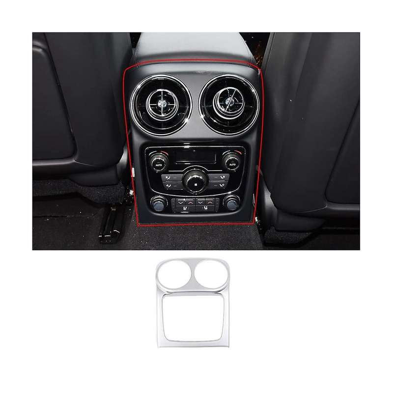 for Xj 2010-2019 Car Rear Air Conditioning Outlet Protective Cover Sticker Rear Anti-kick Panel Acc