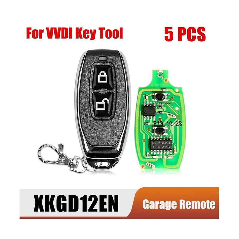 for XKGD12EN Universal Wire Garage Door Remote Key 2 Buttons for VVDI Key Tool 5Pcs/Lot