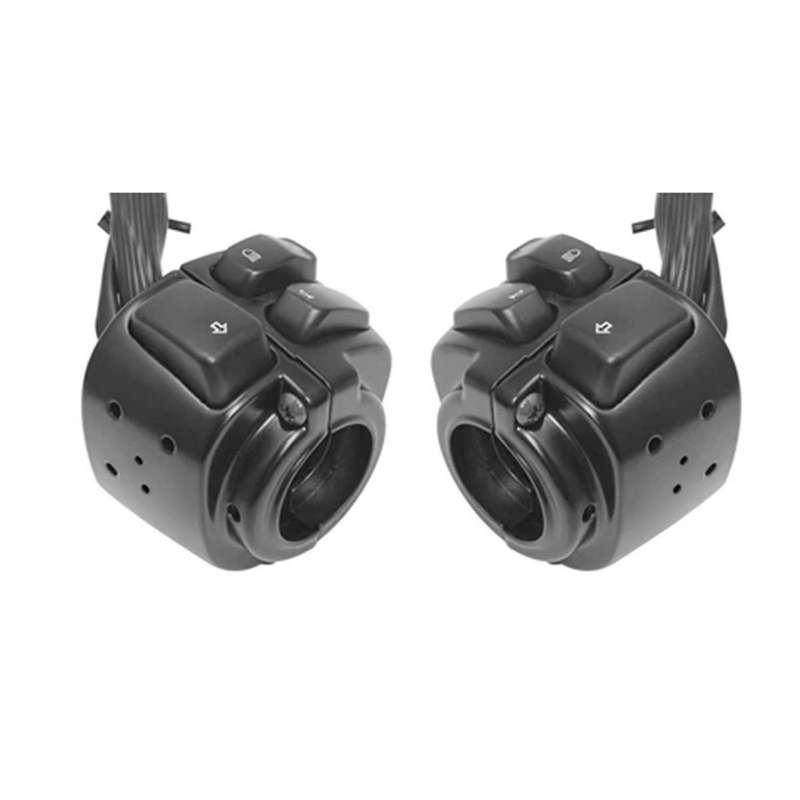 for XL883 V-ROD Softail Motorcycle Handlebar Turn Signal Control Switch, 1 Inch 25mm,Black
