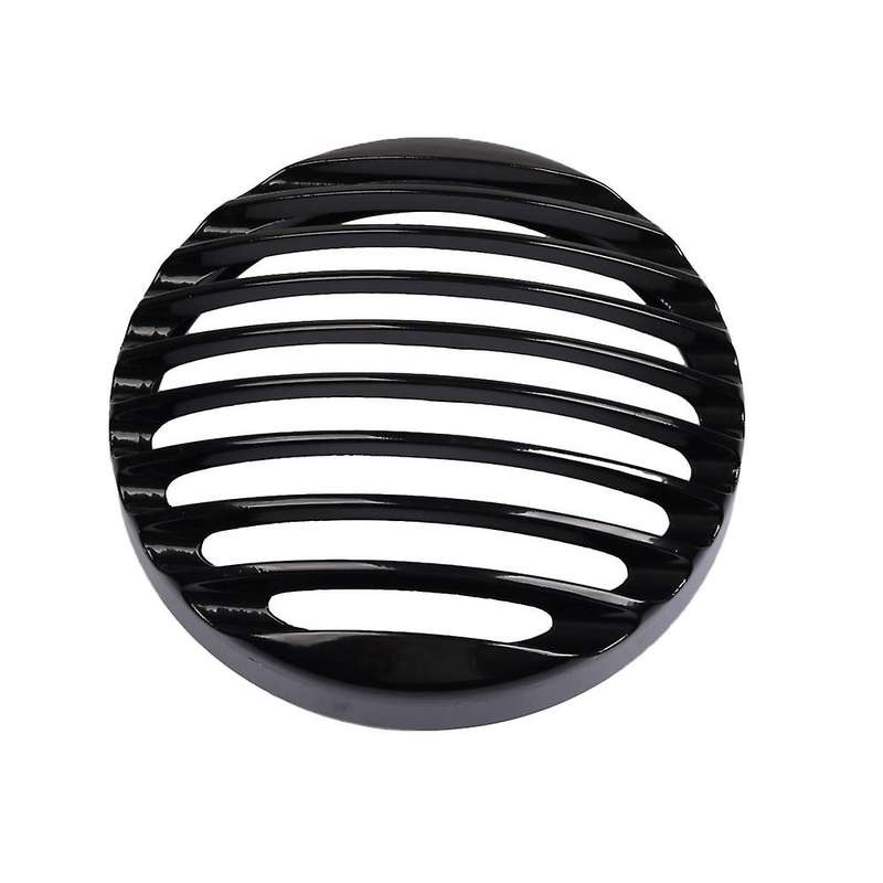 for XL 883 Iron 1200 04-14 Custom XL1200C 1200 Motorcycle 5 3/4inch CNC LED Headlight Grill Cover Bl