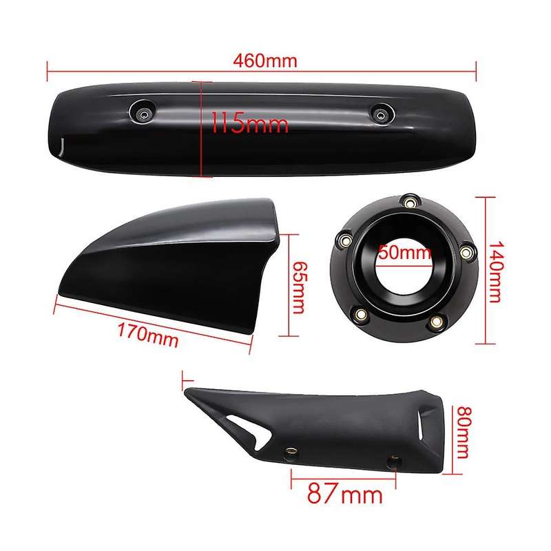 for XP500 TMAX500 2008-2016 TMAX530 530 2012-2016 Motorcycle Exhaust Pipe Protective Cover Heat Shie