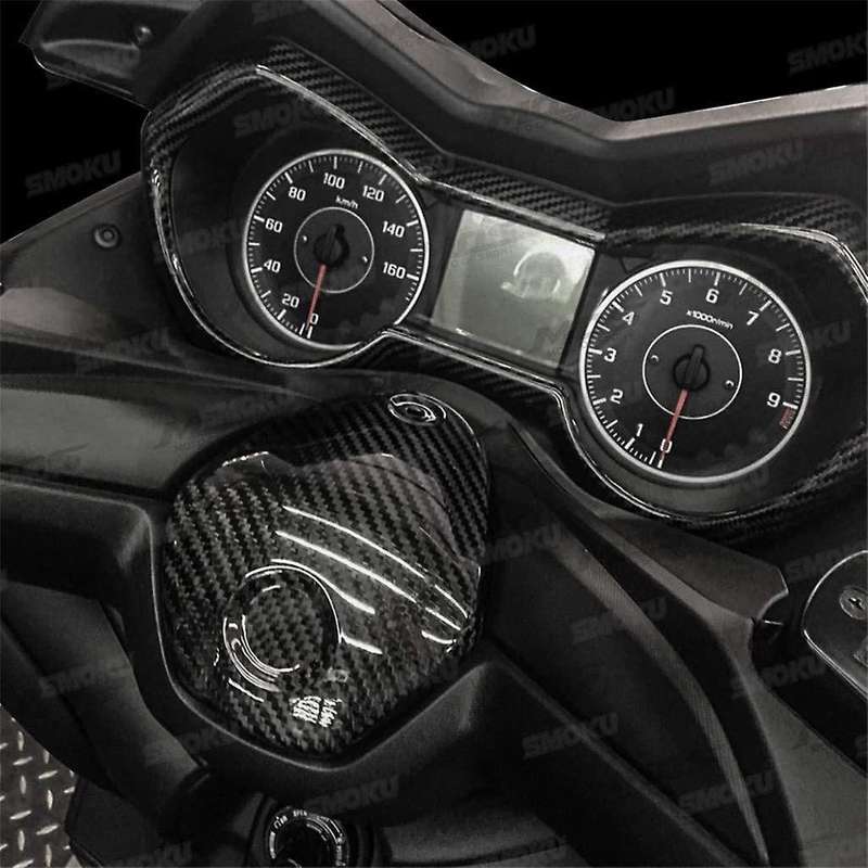 for Xmax 300 2017 2018 Motorcycle Carbon Fiber Speedometer Odometer Instrument Meter Cover Trim Fit