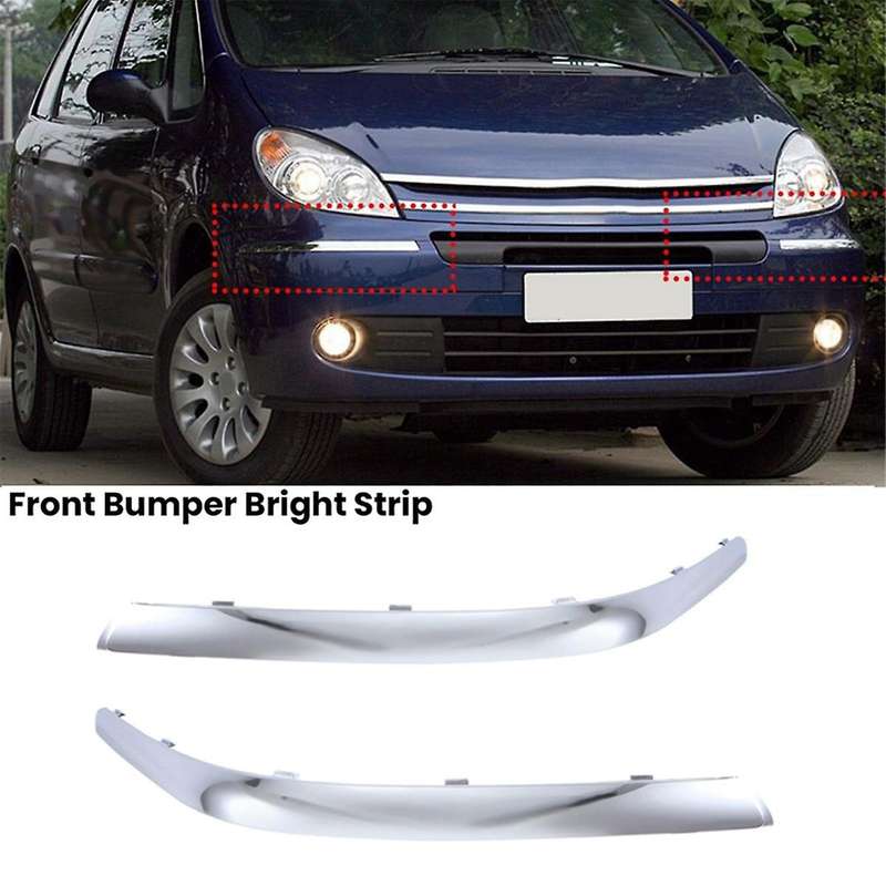 for Xsara Front Bumper Bright Strip Front Bumper Decorative Strip Front Bumper Curved Strip 9650485