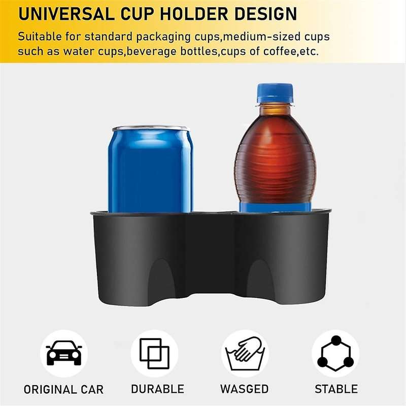 for XT6 2020-2024 Cup Holder Insert, Center Console Cup Holder Storage Box TPE Interior Accessories