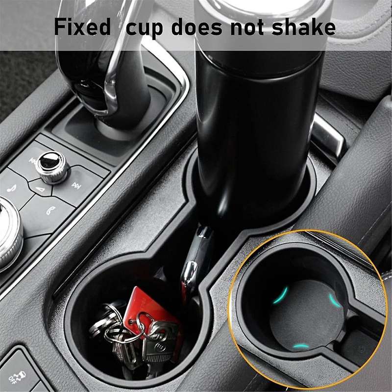 for XT6 2020-2024 Cup Holder Insert, Center Console Cup Holder Storage Box TPE Interior Accessories
