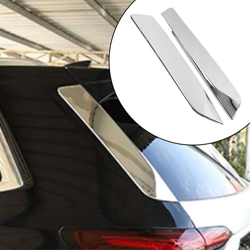 for XT6 2020 2021 ABS Chrome Rear Tail Spoiler Window Side Triple-cornered Decoration Cover Trim