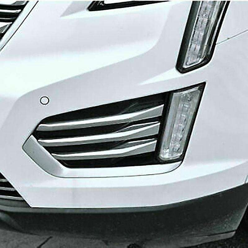 for XT5 2016-2019 Front Fog Light Protector Cover Fog Lamp Frame Trims ABS Chrome