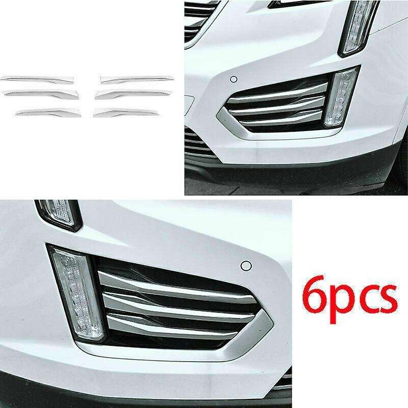 for XT5 2016-2019 Front Fog Light Protector Cover Fog Lamp Frame Trims ABS Chrome