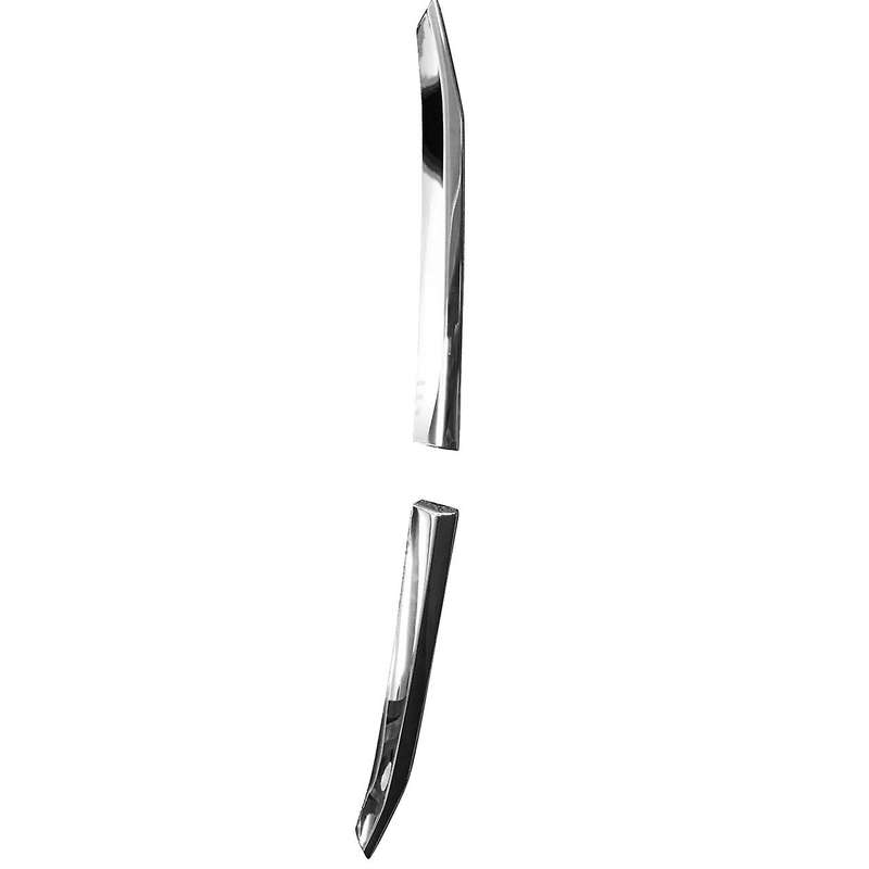 for XV Crosstrek 2017-2020 Chrome Upper Front Grille Grill Moulding Strips Cover Trim
