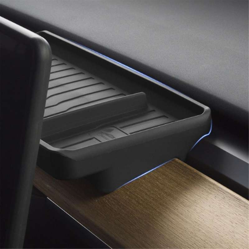 for Y Center Console Organizer Behind Screen Storage Box Dashboard Hidden Tray Interior Accessories