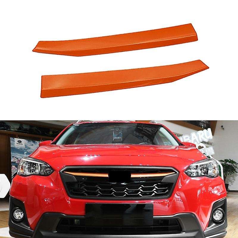 for XV Crosstrek 2017-2020 Upper Front Grille Grill Moulding Strips Cover Trim