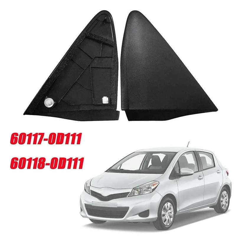 for Yaris 2012-2014 Car Left Right Rear View Mirror Triangle Cover Trim Mirror Corner Cover 60118/60