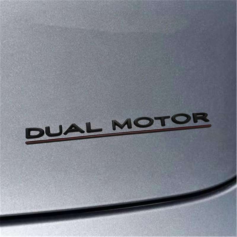 for Y X S Dual Motor Emblem - 3D Dual Motor Badge Sticker Decor Performance Badge Accessories