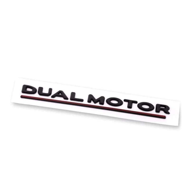 for Y X S Dual Motor Emblem - 3D Dual Motor Badge Sticker Decor Performance Badge Accessories