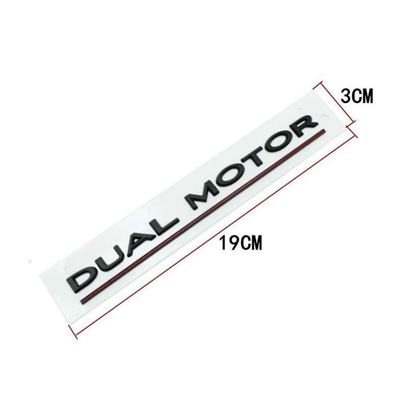 for Y X S Dual Motor Emblem - 3D Dual Motor Badge Sticker Decor Performance Badge Accessories