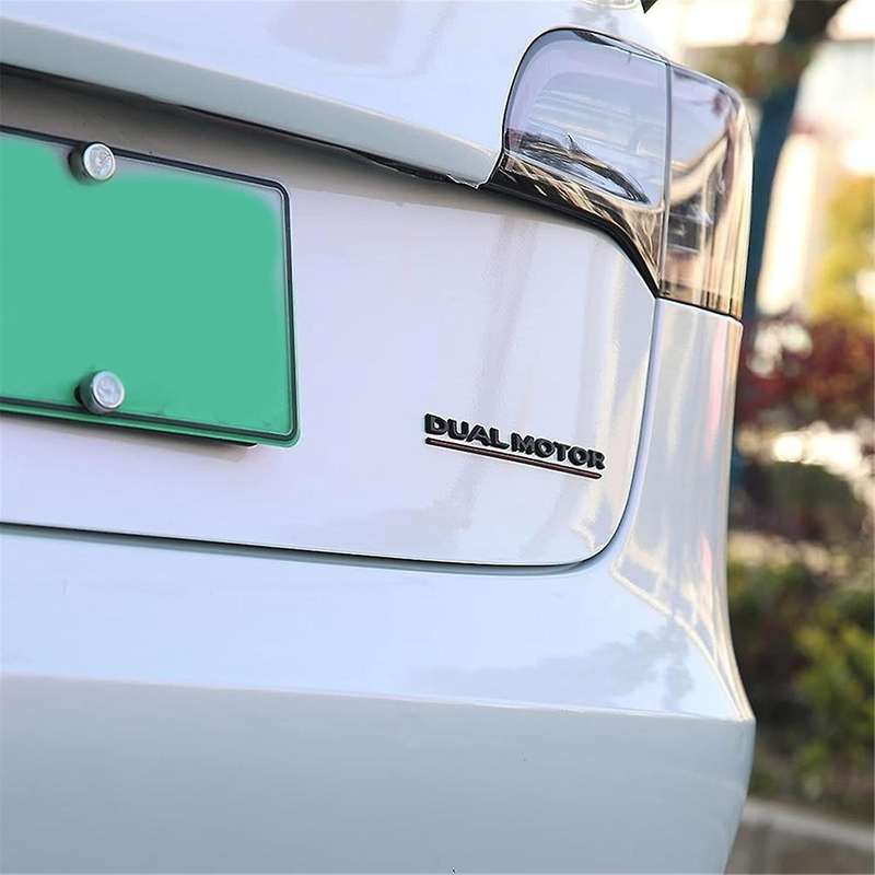 for Y X S Dual Motor Emblem - 3D Dual Motor Badge Sticker Decor Performance Badge Accessories