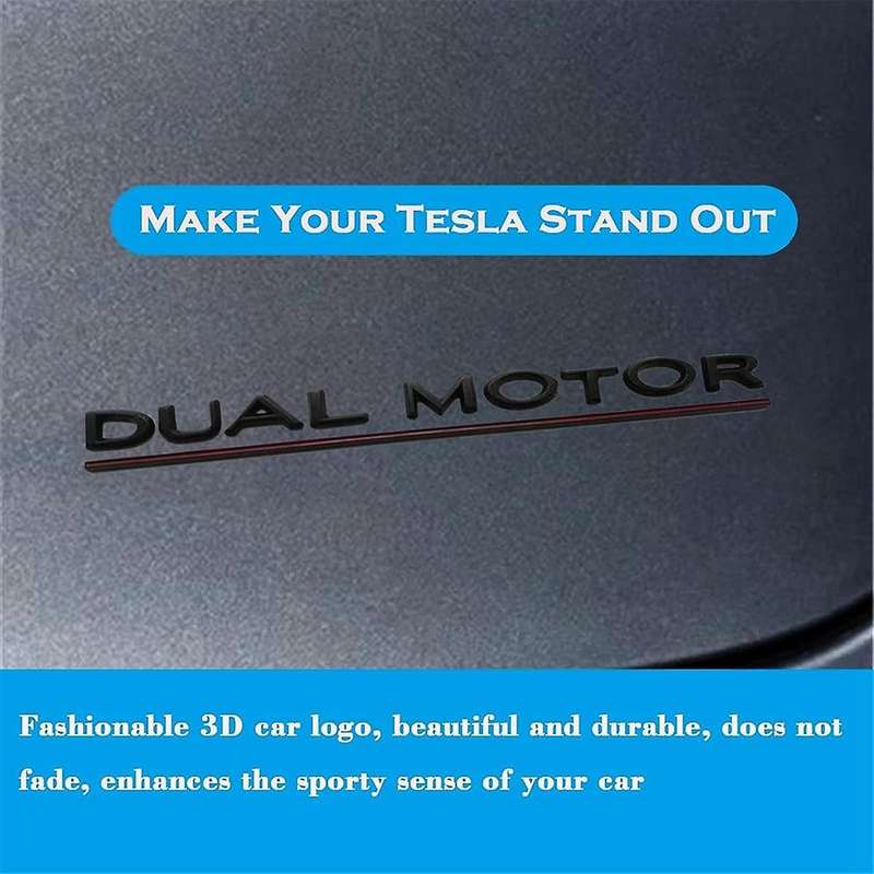 for Y X S Dual Motor Emblem - 3D Dual Motor Badge Sticker Decor Performance Badge Accessories