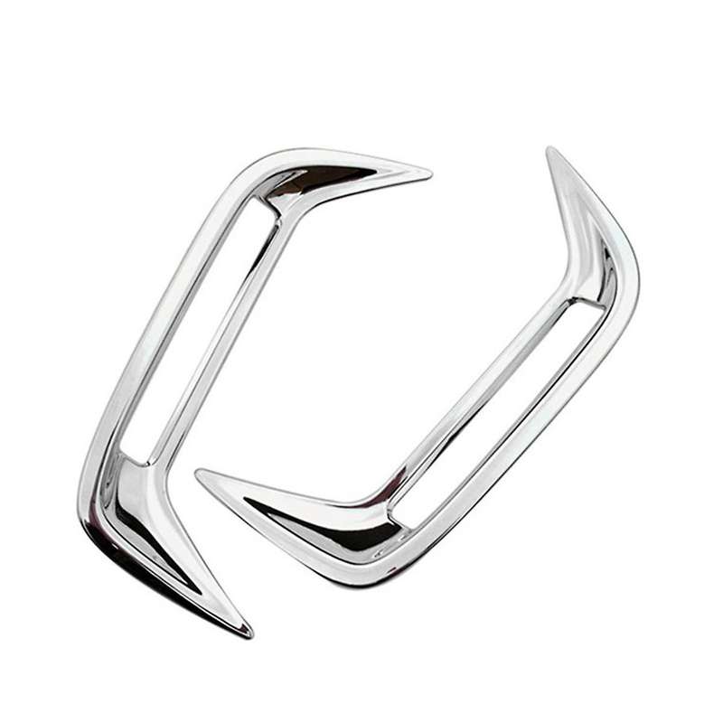 for Yaris 2020 2021 Car Chrome Rear Reflector Fog Light Lamp Cover Trim Bezel Frame