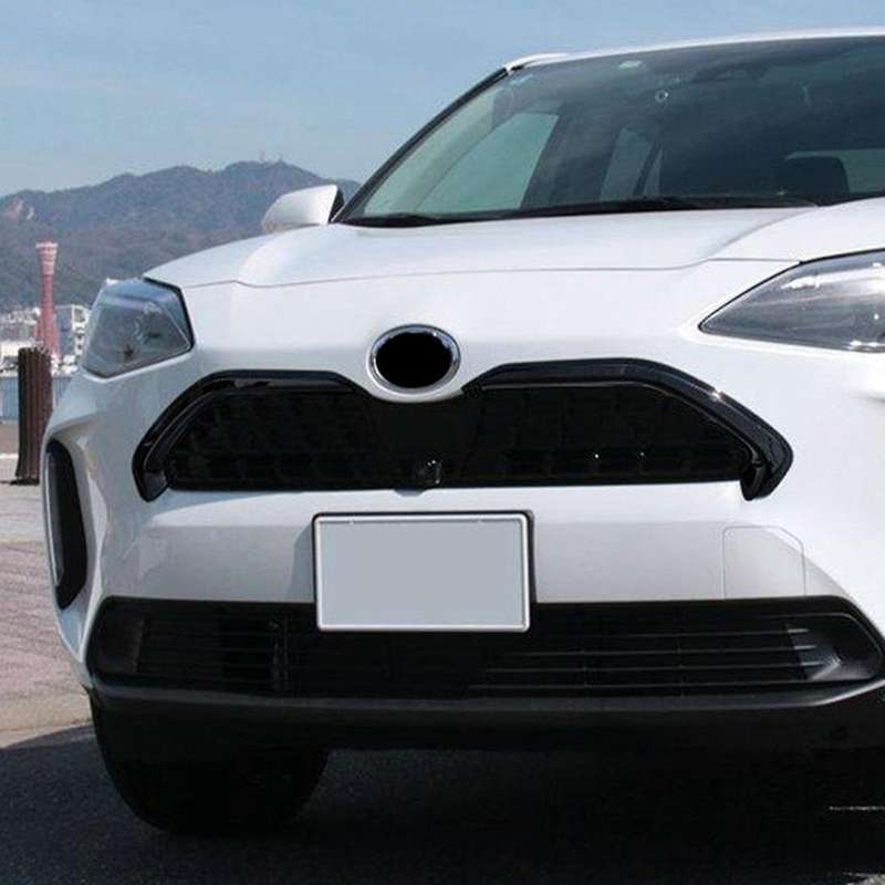 for Yaris 2020-2022 Front Hood Lip Molding Cover Trim Grille Bar Garnish Mesh Styling Chrome