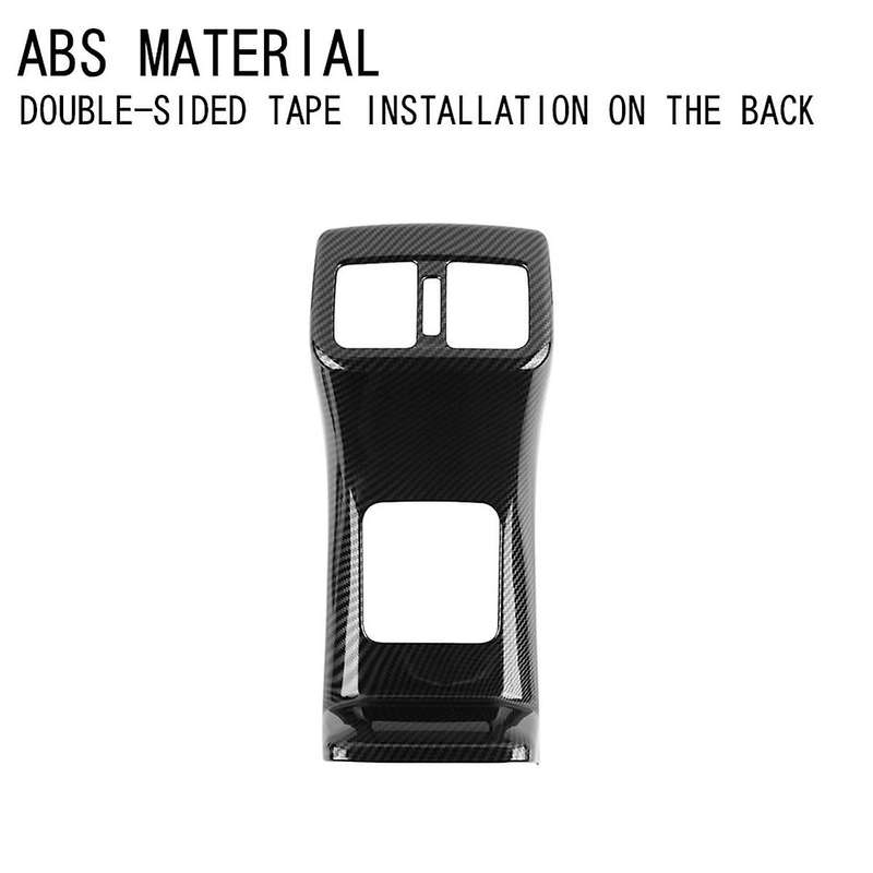 for Yaris 2023 Southeast Asia Version Car Rear A/c Air Outlet Vent Cover Frame Sticker Carbon Fiber