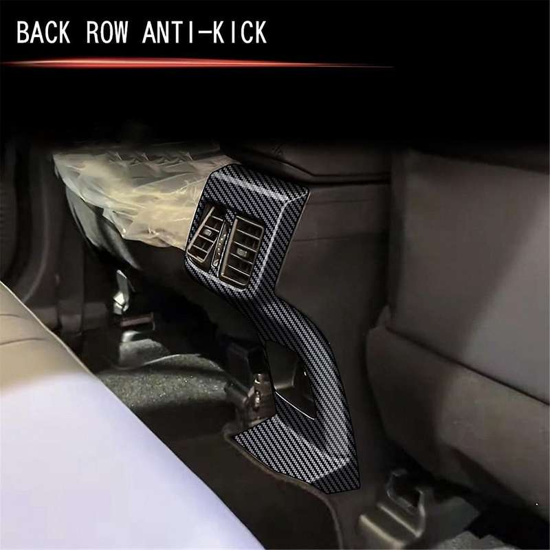 for Yaris 2023 Southeast Asia Version Car Rear A/c Air Outlet Vent Cover Frame Sticker Carbon Fiber