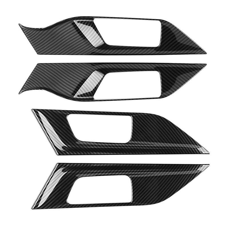 for Yaris 2023 Southeast Asia Version Lhd Car Inner Door Handle Bowl Panel Cover Trim Sticker Carbo
