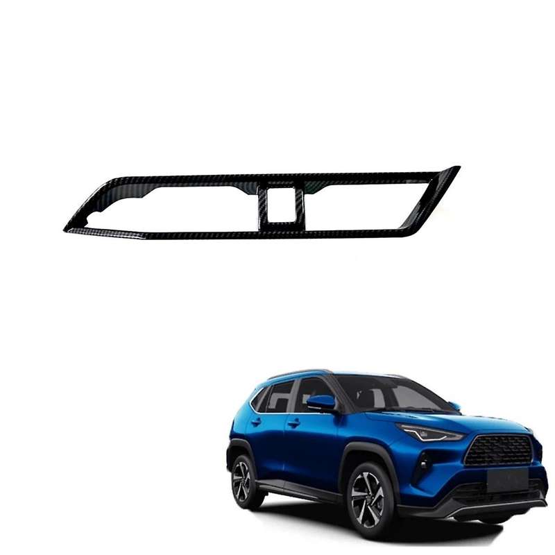 for Yaris 2024 RHD Carbon Fiber Center Console Air Outlet Cover Trim Interior Accessories