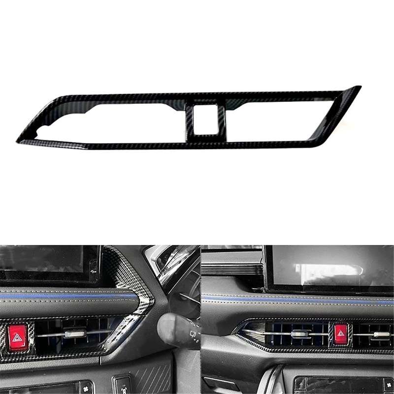 for Yaris 2024 RHD Carbon Fiber Center Console Air Outlet Cover Trim Interior Accessories