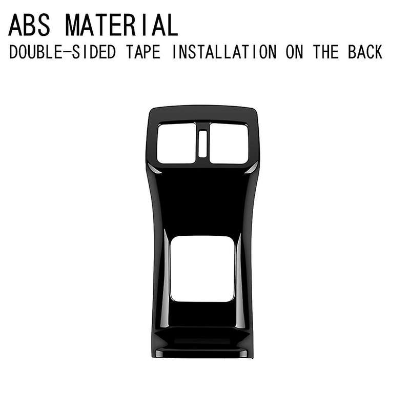 for Yaris 2023 Southeast Asia Version Car Rear A/c Air Outlet Vent Cover Frame Sticker Gloss Black