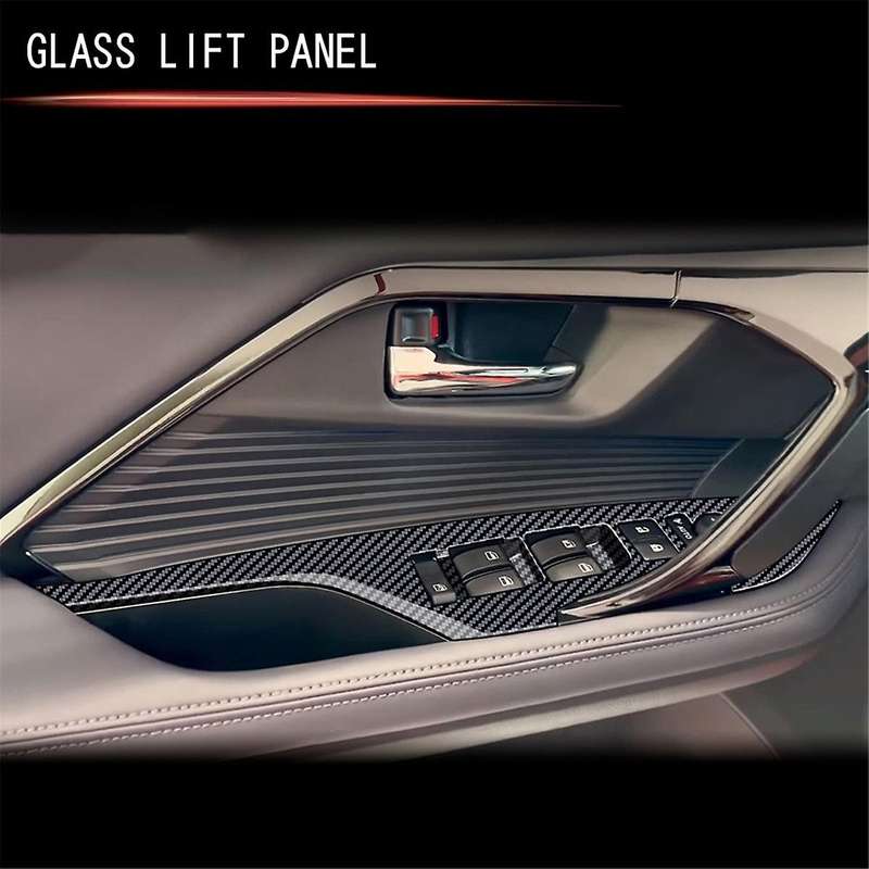 for Yaris 2023 Southeast Asia Version Lhd Car Window Glass Lift Switch Panel Cover Trim Frame Sticke