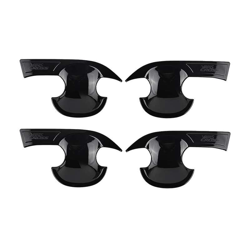 for Yaris 2023 Southeast Asia Version Gloss Black Car Exterior Door Handle Bowl Cover Trim Sticker