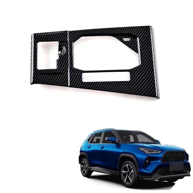 for Yaris 2024 RHD Carbon Fiber Gear Shift Panle Cover Trim Interior Accessories