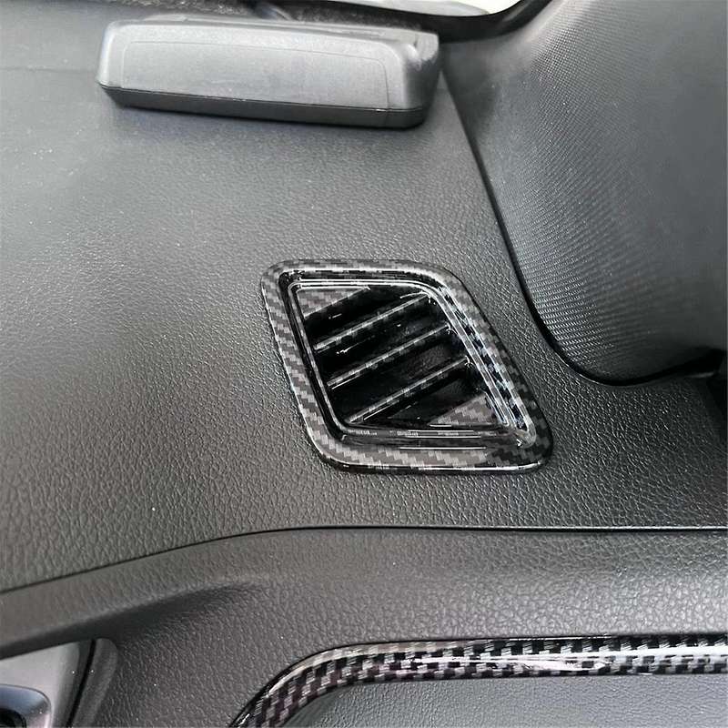 for Yaris 2024 RHD Carbon Fiber Dashboard Air Vent Cover Trim Interior Accessories