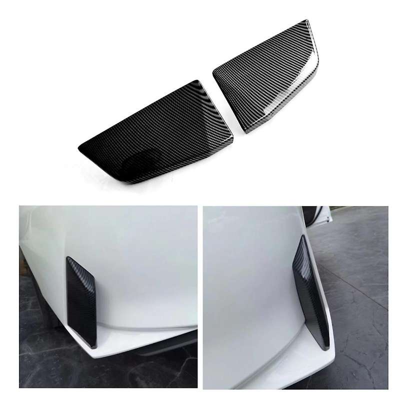 for Yaris Ativ/vios 2023 2024 Car Front Rear Fog Light Lamp Cover Trim Accessories Abs Carbon Fiber