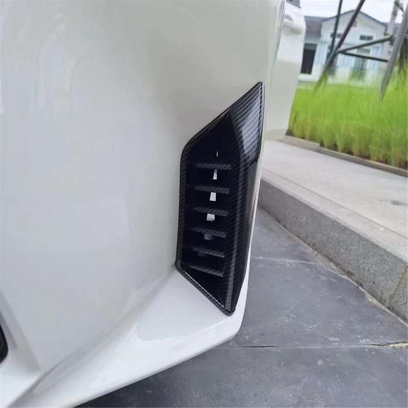 for Yaris Ativ/vios 2023 2024 Car Front Rear Fog Light Lamp Cover Trim Accessories Abs Carbon Fiber