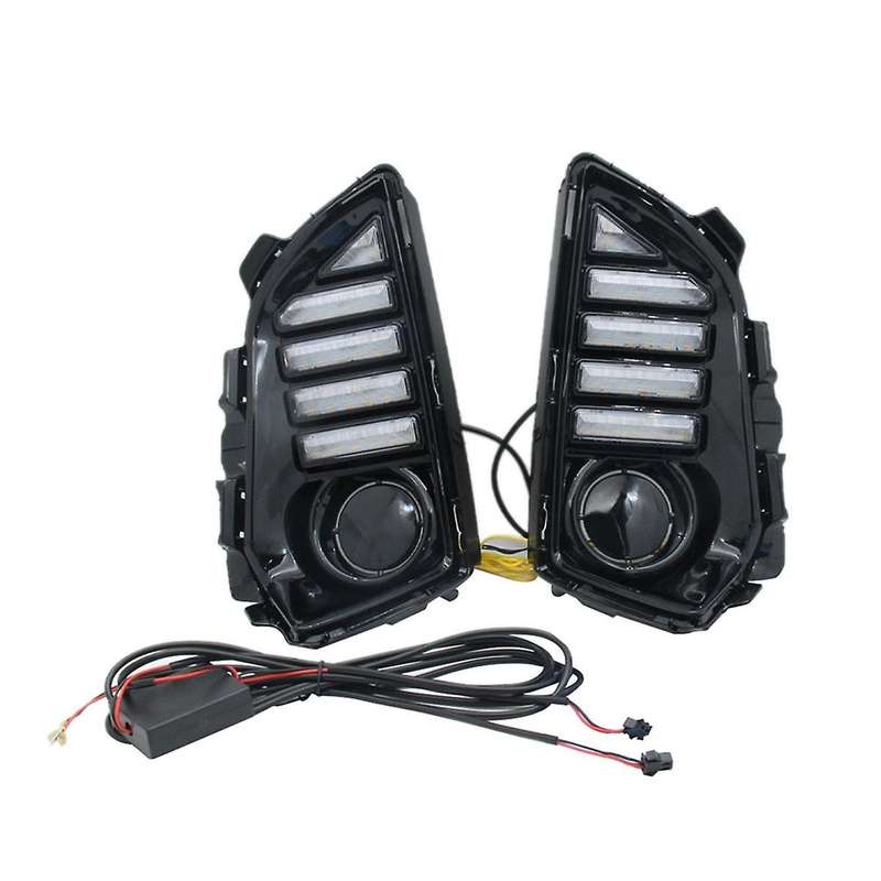 for Yaris Ativ 2023 Car LED Daytime Running Light DRL Front Fog Light Head Fog Light