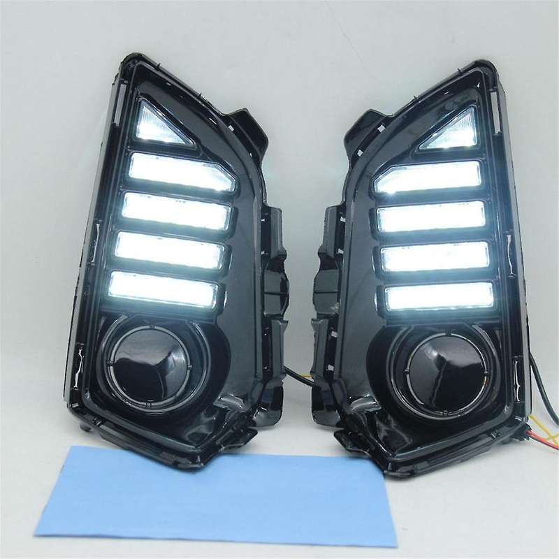 for Yaris Ativ 2023 Car LED Daytime Running Light DRL Front Fog Light Head Fog Light