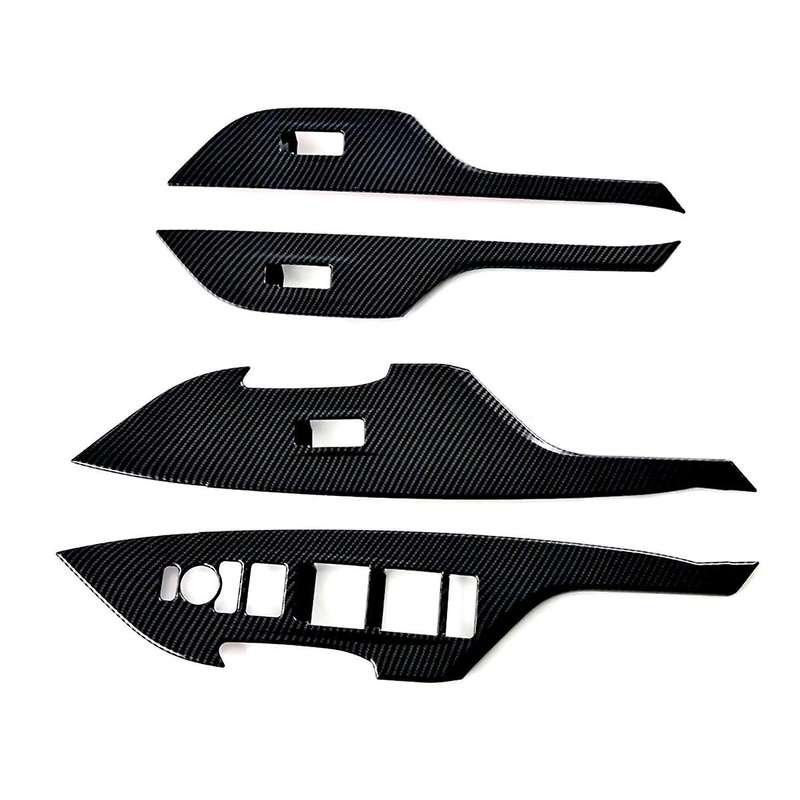 for Yaris 2024 RHD Carbon Fiber Window Lift Switch Cover Trim Interior Accessories