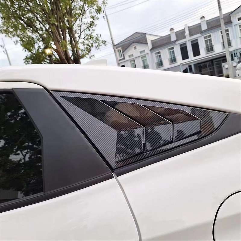 for Yaris Ativ/vios 2023 2024 Car Window Louver Triangle Blinds Spoiler Cover Trim Accessories Abs C