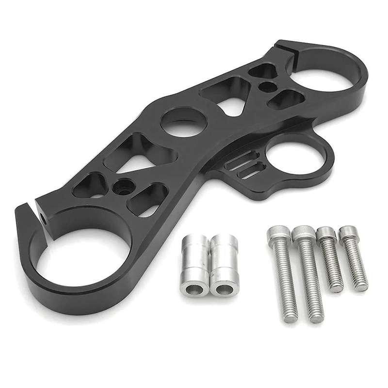 for YZF R6 YZFR6 2008- 2016 Motorcycle Front Fork Lowering Upper Top Clamp Yoke Accessories Black