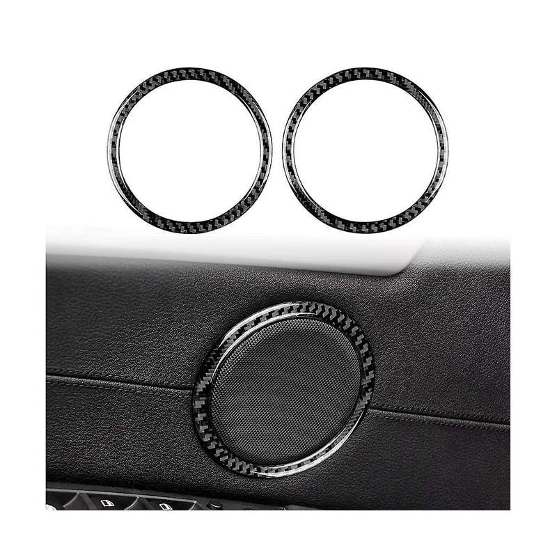 for Z4 E89 2009-2016 Carbon Fiber Car Door Speaker Trim Loudspeaker Decoration Sticker Accessories