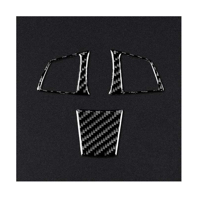 for Z4 E89 2009-2016 Carbon Fiber Car Steering Wheel Button Cover Trim Decoration Sticker Accessori
