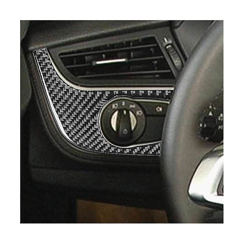 for Z4 E89 2009-2016 Carbon Fiber Headlight Switch Frame Panel Cover Trim Decoration Sticker Access