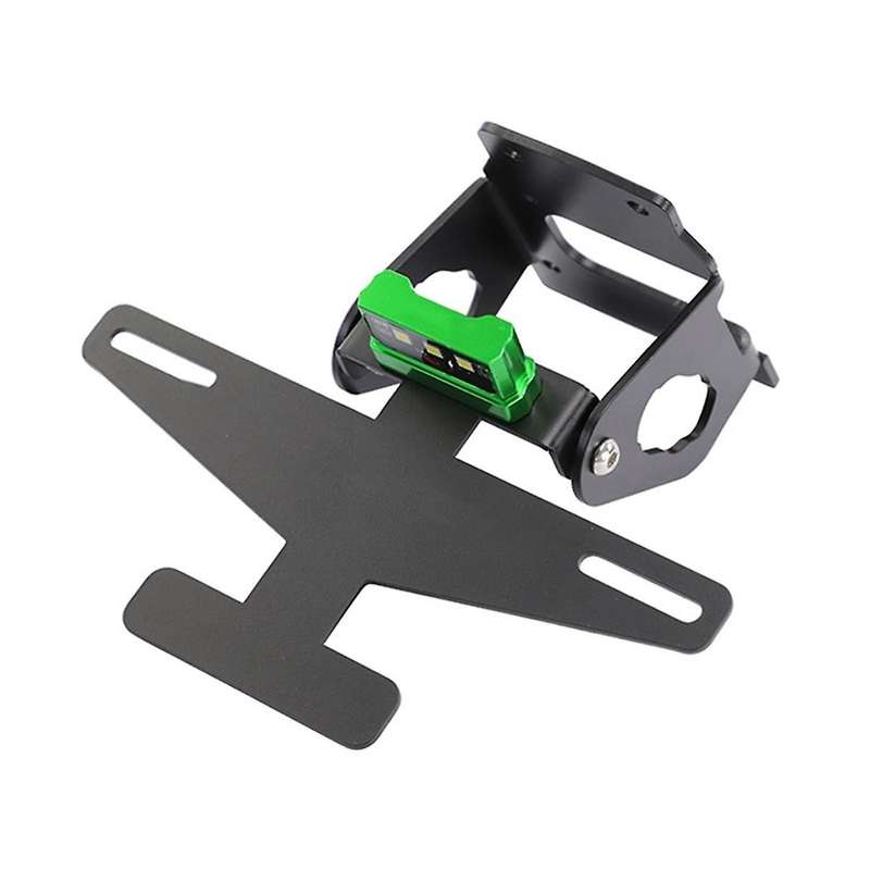 for Z900 Z 900 2017-2023 Motorcycle Rear License Plate Frame Folding Mounting Bracket with Led Light