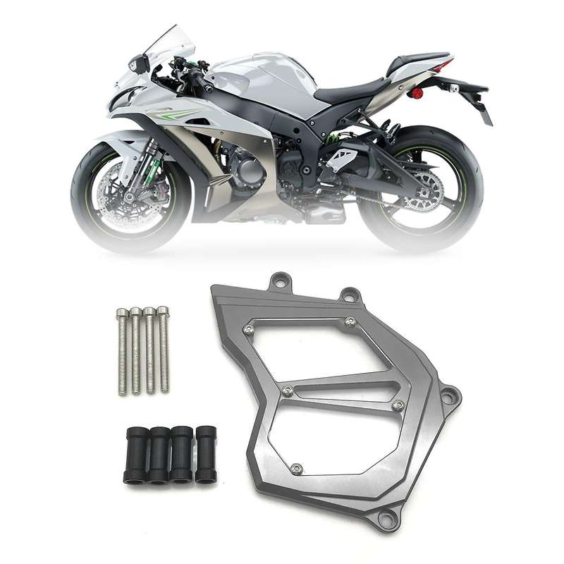 for ZX10R 2011-2017 Front Sprocket Chain Guard Cover Left Side Engine Cover Titanium