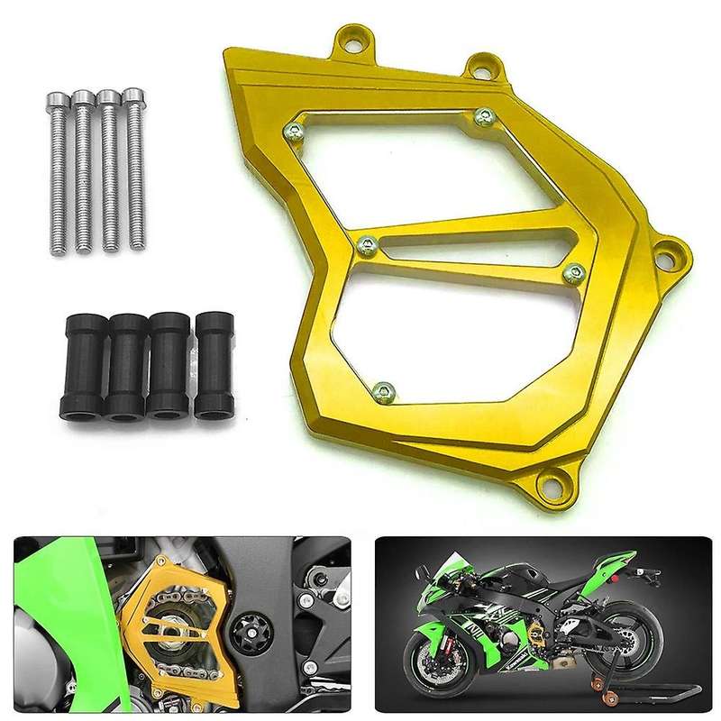 for ZX10R 2011-2017 Front Sprocket Chain Guard Cover Left Side Engine Cover Green