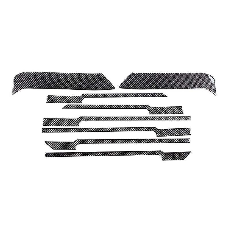 For2022-2023 Front Middle Net Decoration Sticker Real Carbon Soft
