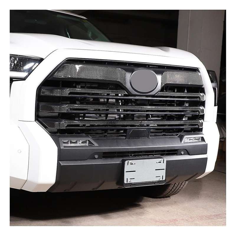 For2022-2023 Front Middle Net Decoration Sticker Real Carbon Soft